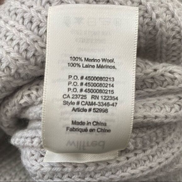 𝅺ARITZIA Wilfred Durandal Italian Wool Sleeveless Turtleneck Sweater Grey ~ XXS - Picture 10 of 12